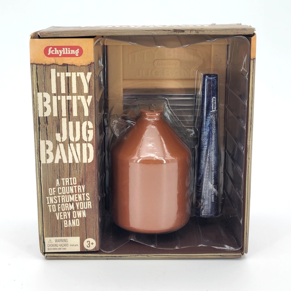 Schylling Itty Bitty Jug Band A Trio of Country Instruments to Form Your Band